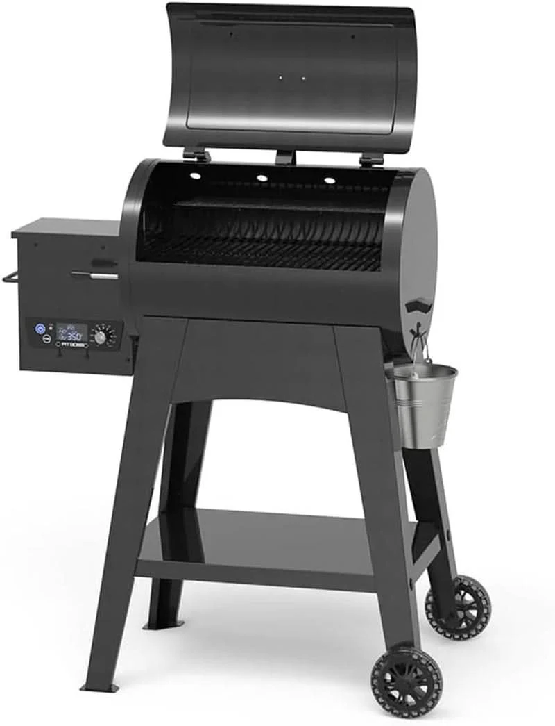 Clean PB440FB1 Pellet Grill 482 Square Inches Black Porcelain Grids Long-Lasting