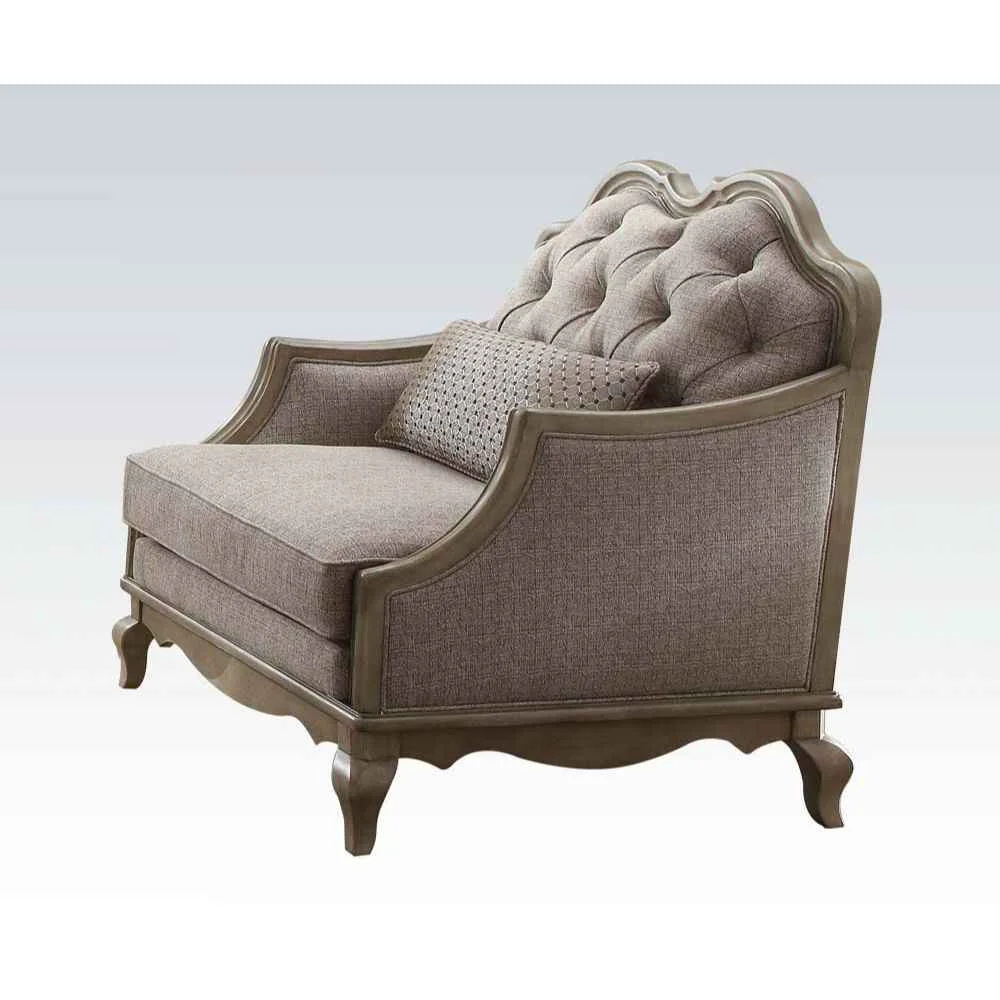 Premium Chelmsford - Chair With Pillow - Beige Fabric Antique Taupe Outstanding