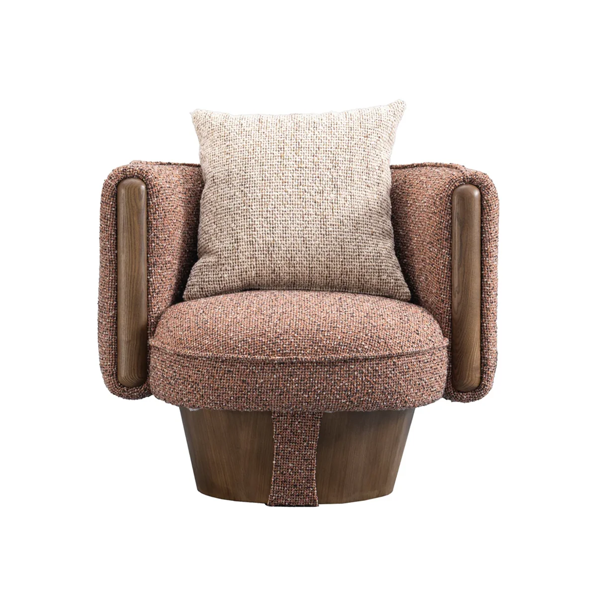Long-Lasting Ovolo Curved Accent Chair Durable