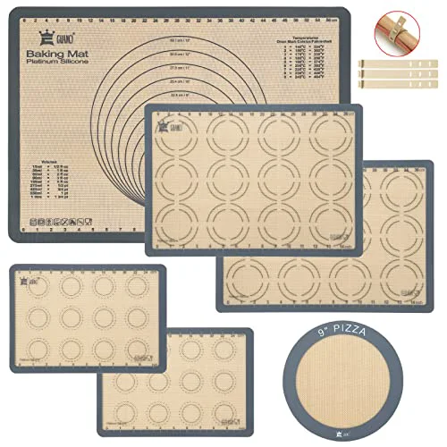 High-Grade Silicone Baking Mat Set of 6 Organic
