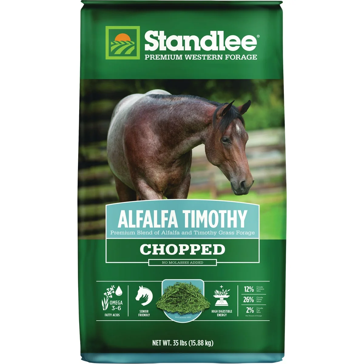 Genuine Standlee Premium Western Forage 35 Lb. Alfalfa Timothy Chopped Forage Powerful