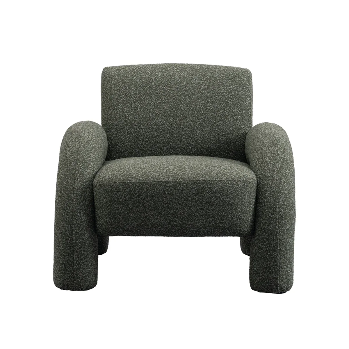 Prestigious Alva Premium Boucle Accent Chair – Green Lightweight