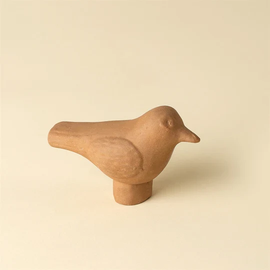 Consistent Terracotta Bird Statuette Minimalist