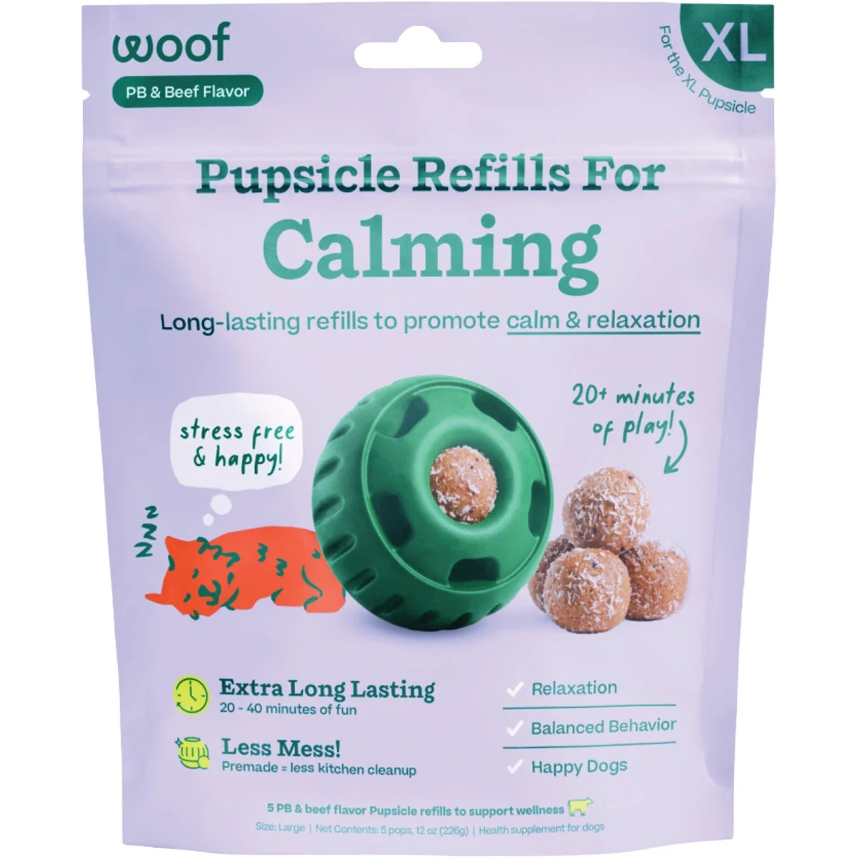 Consistent Woof Pupsicle XL Calming Refill Pop Treat 5-Pack Contemporary