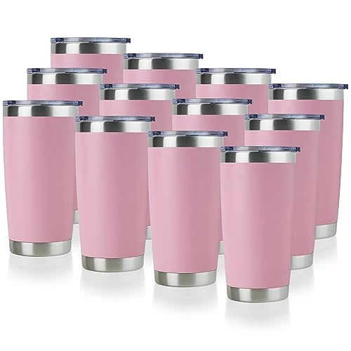 Efficient 20oz Stainless Steel Tumbler Bulk with Lid 12 Count Dependable