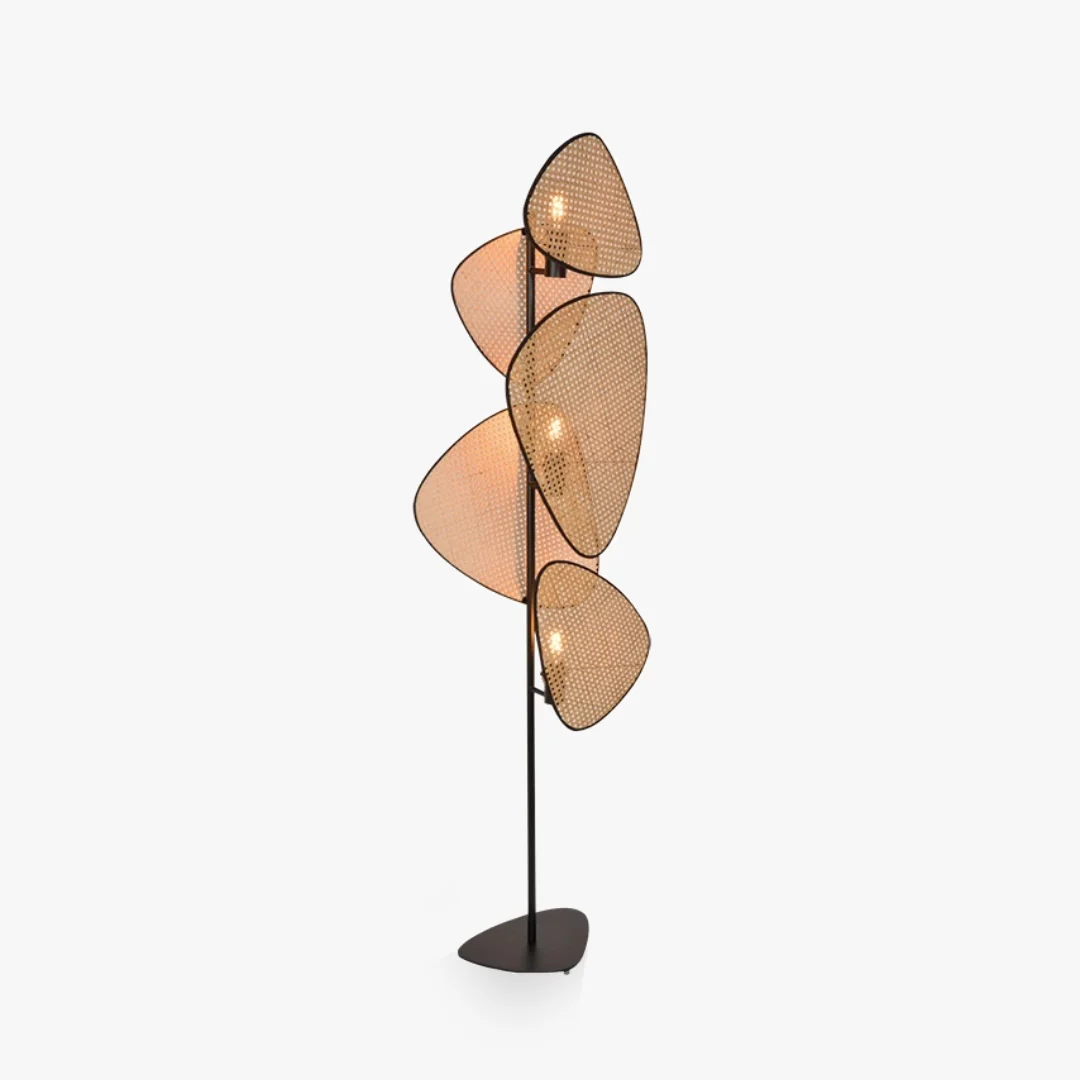 Durable Japanese Rattan Weaving Floor Lamp Verified