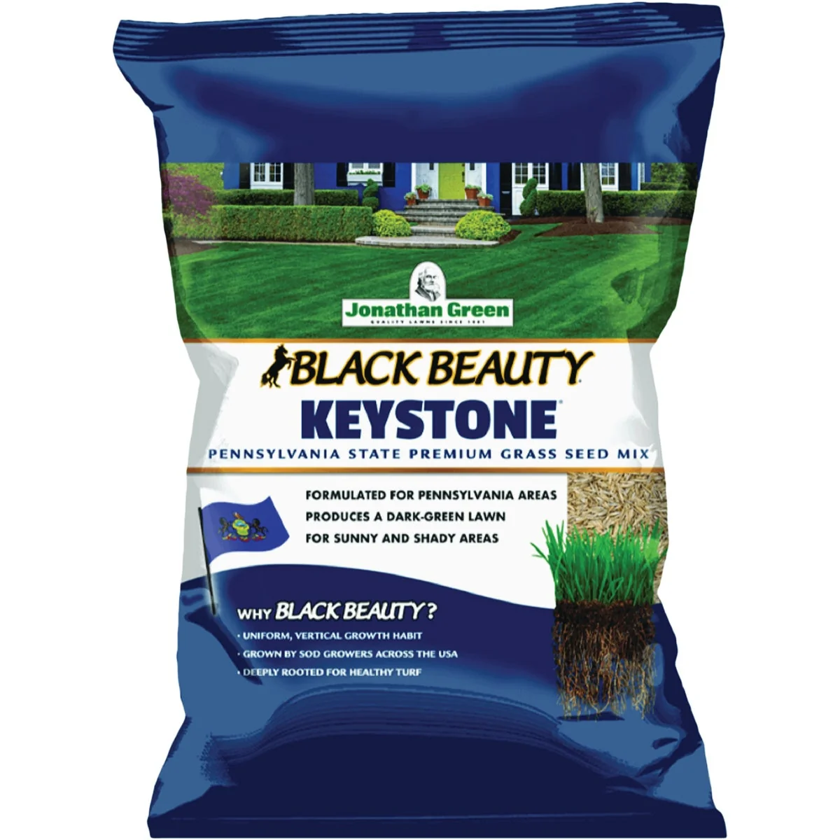 Smooth Jonathan Green Black Beauty Keystone 3 Lb. 2250 Sq. Ft. Coverage Tall Fescue Grass Seed Dependable
