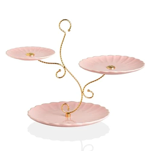 Excellent Sweejar 3 Tier Ceramic Cake Stand Wedding Solid