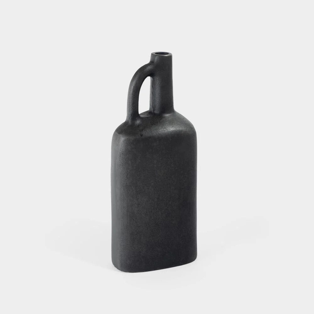 Durable Miller Metal Vase Small Grey Authentic