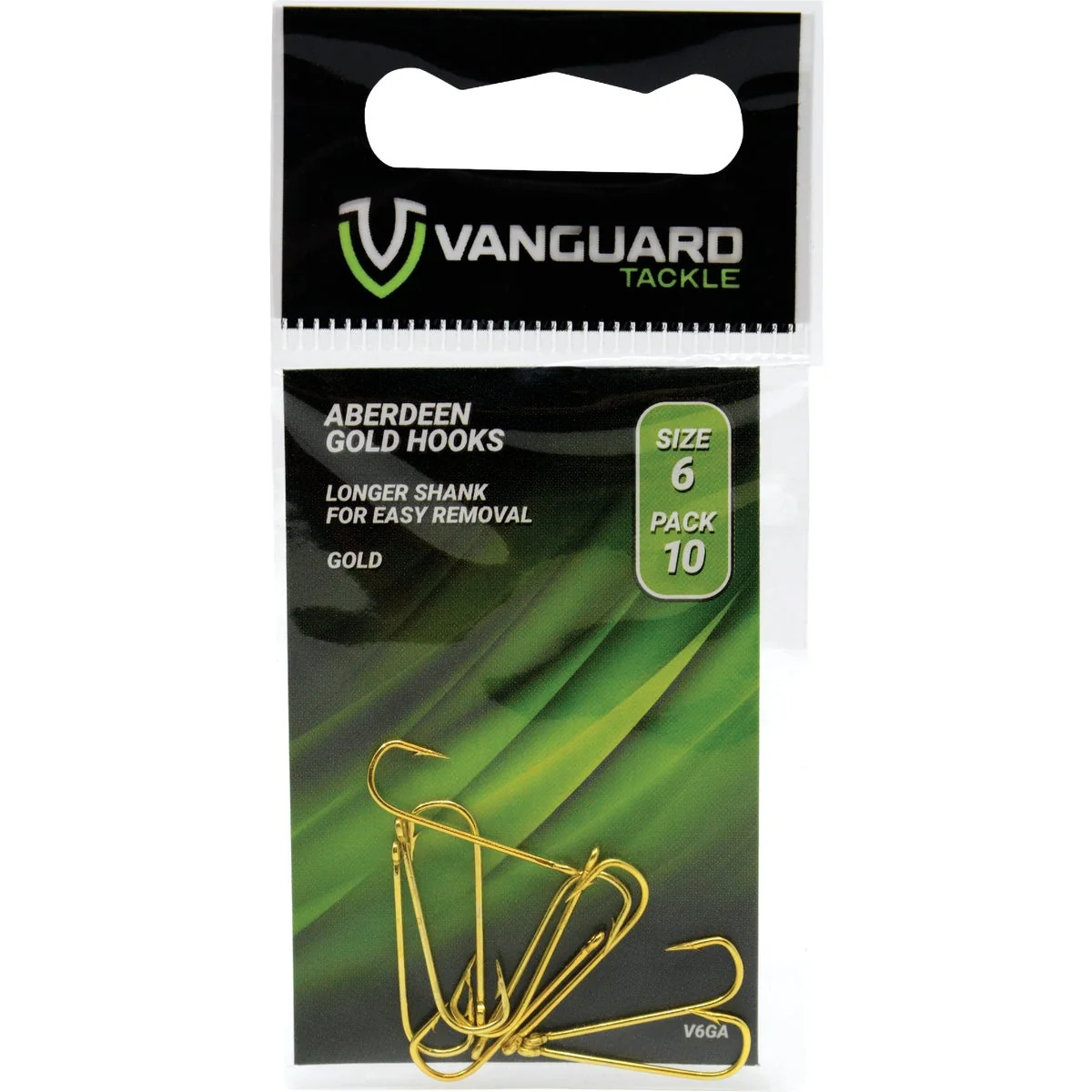 Fashionable Vanguard 2 Snelled Gold Aberdeen Hooks 10-Pack Quality