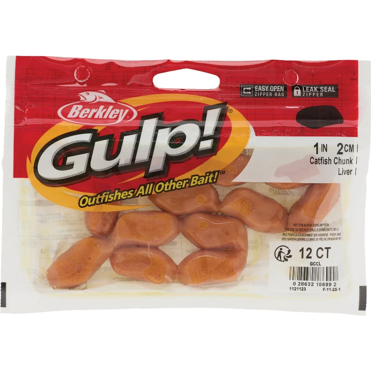 Reliable Berkley Gulp Liver Catfish Chunks Fishing Lure Premium Material