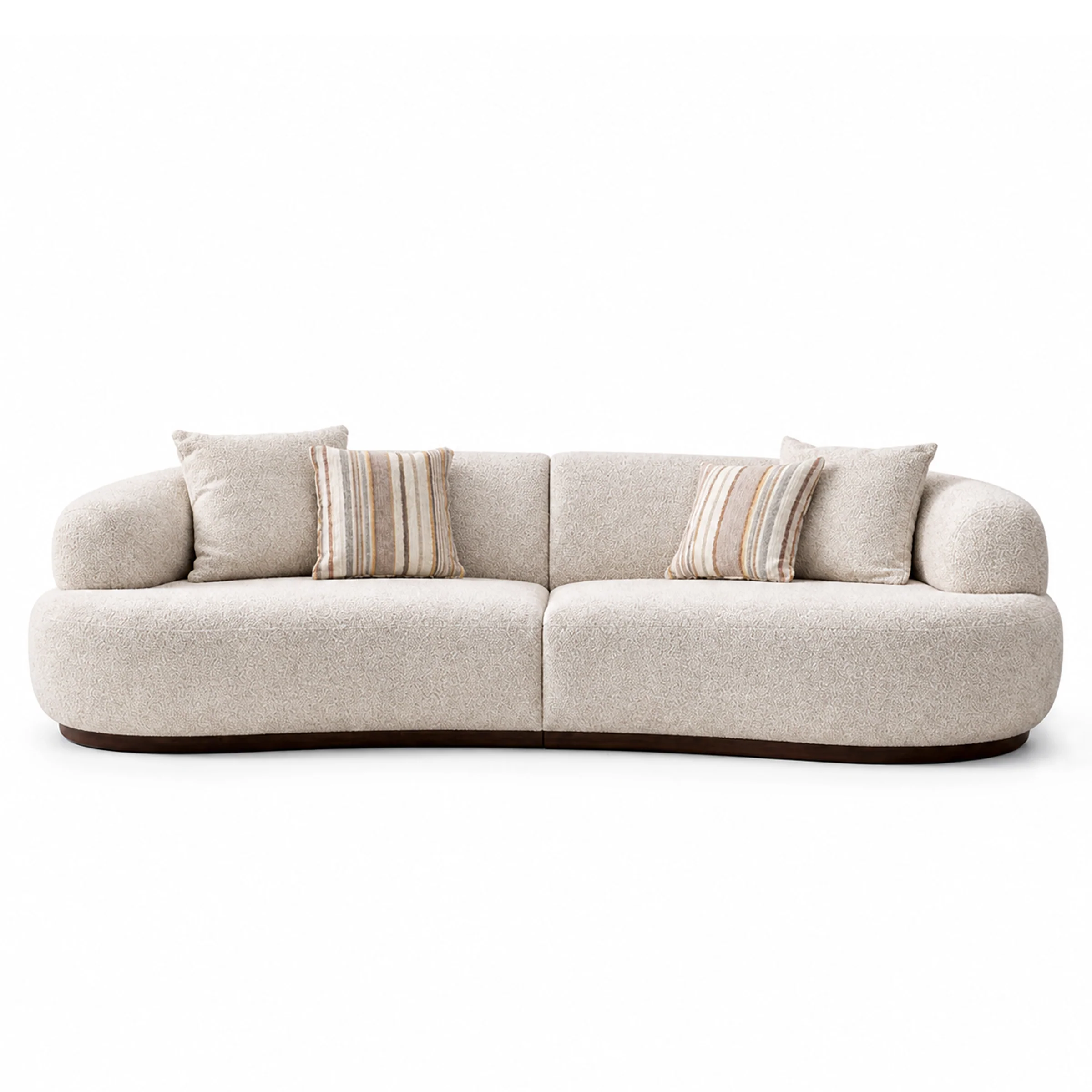 Sustainable Isla 2-Piece Modular Curved Sofa Carefully Designed
