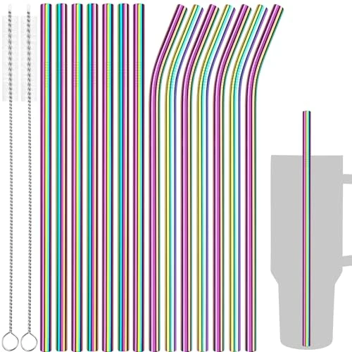 Quality 14PCS Stainless Steel Straws Fit for 30oz Stanley Tumblers Proven