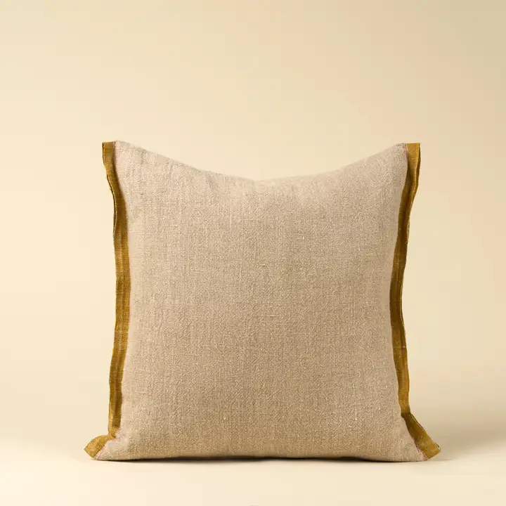 Durable 20 x 20 Selvage Linen Pillow Sunflower Selected