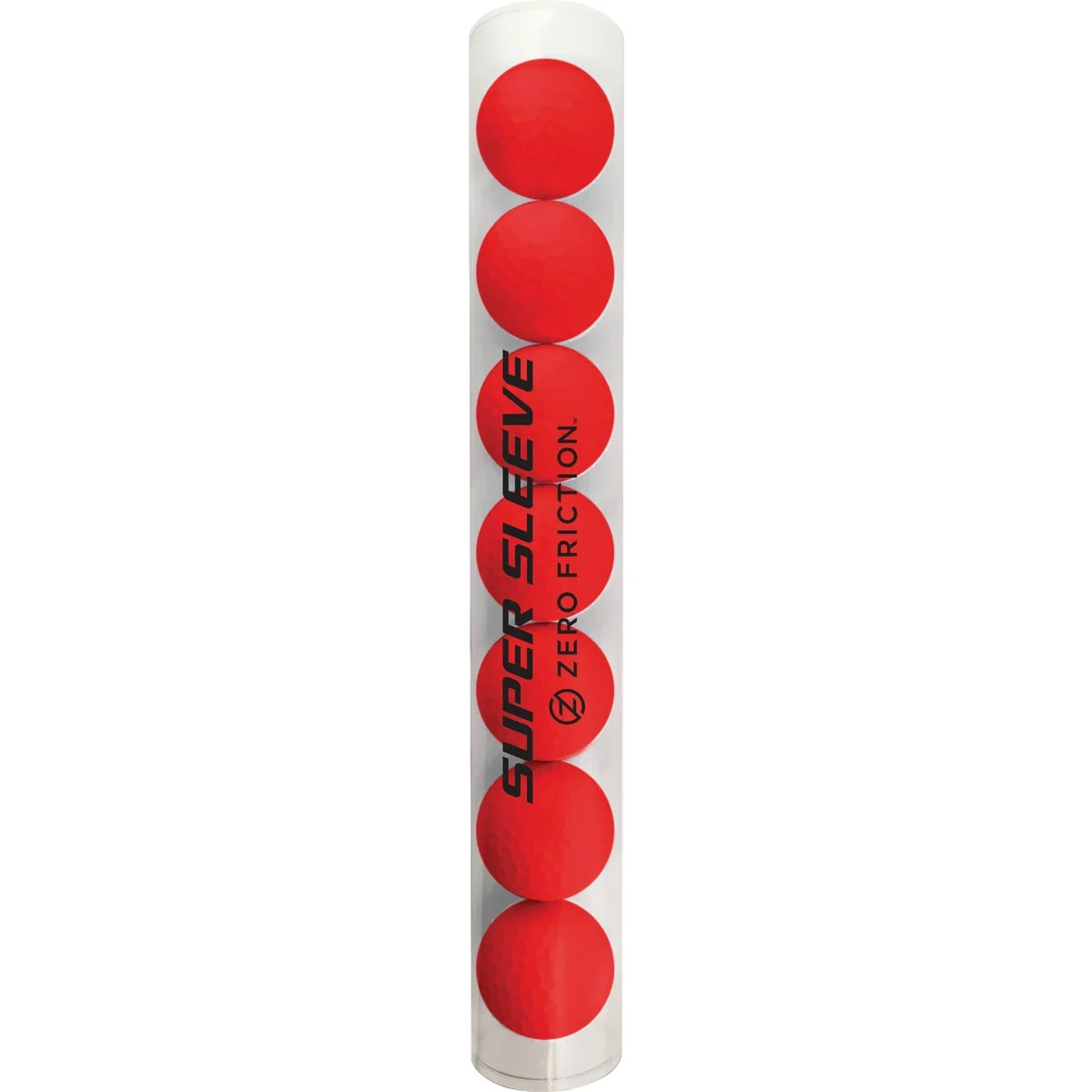Exceptional Zero Friction Red Golf Balls 7-Pack Solid
