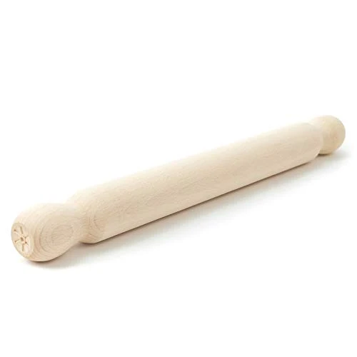 Convenient Kitchen Wooden Rolling Pin for Baking Pizza Fondant Pastry Dough Roller 15.7 inches Durable