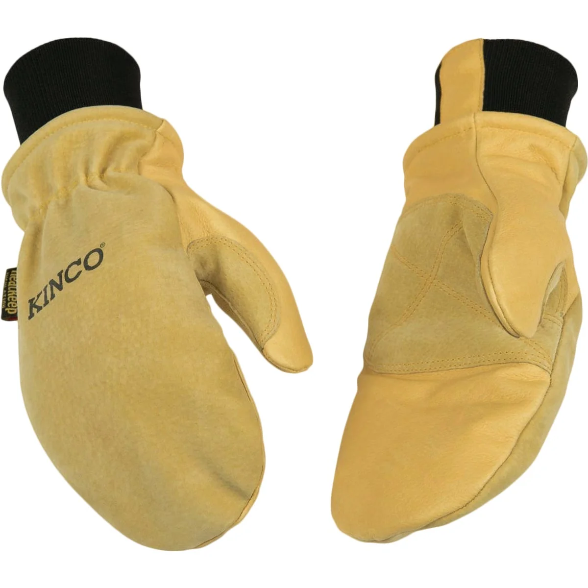 Advanced Kinco Men's Small Premium Pigskin Thermal Insulated Mitten Natural