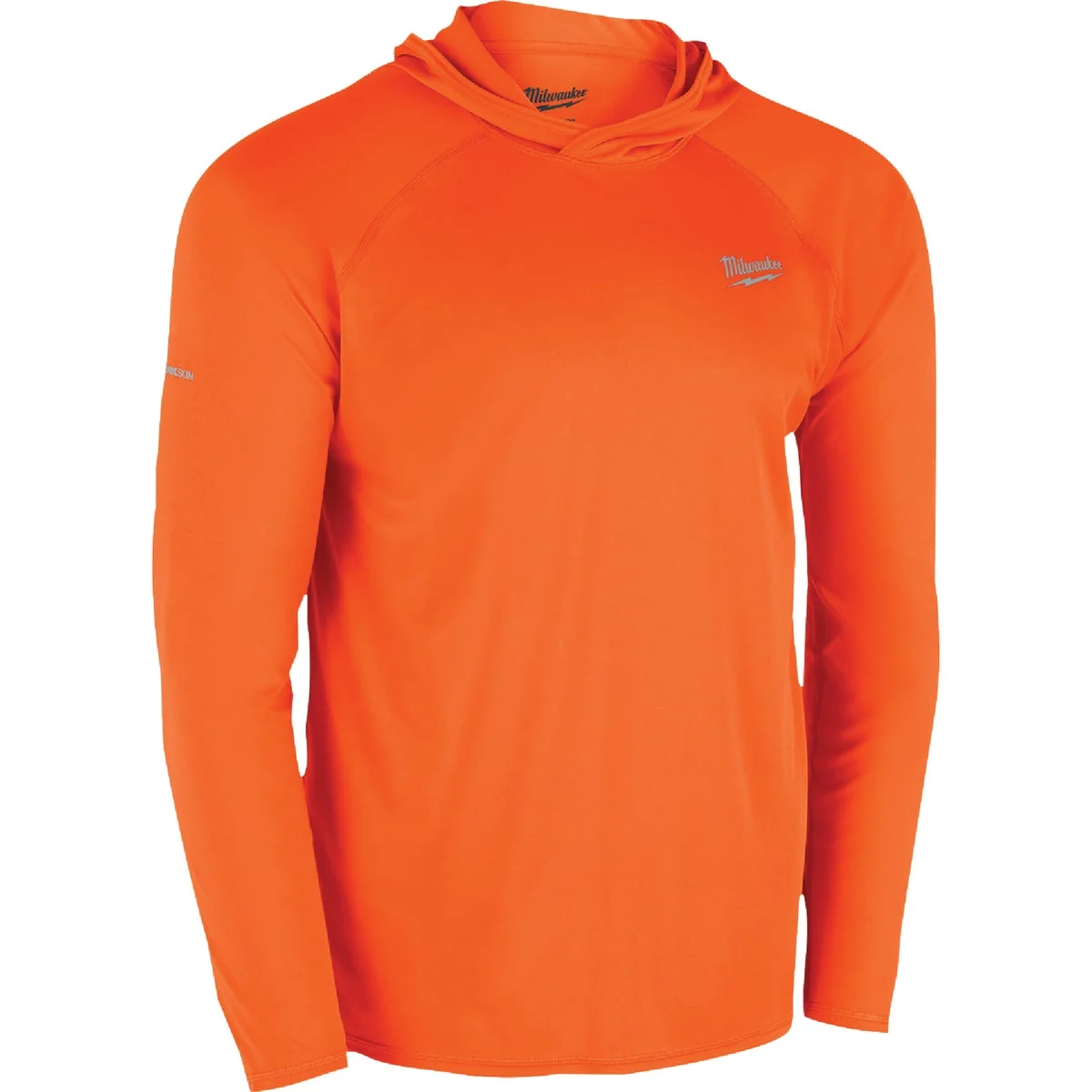 Dependable Milwaukee WORKSKIN Men's XL Orange Hooded Sun Shirt Expertly Made
