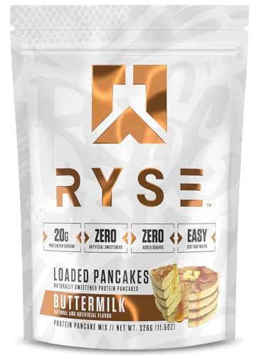 Enhanced RYSE Loaded Protein Pancake Waffle Mix 11.4993 Ounce Green