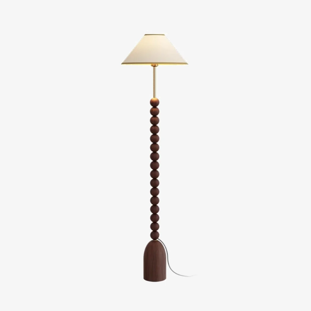 Eco-Friendly wood Gourd Floor Lamp Easy-to-Use