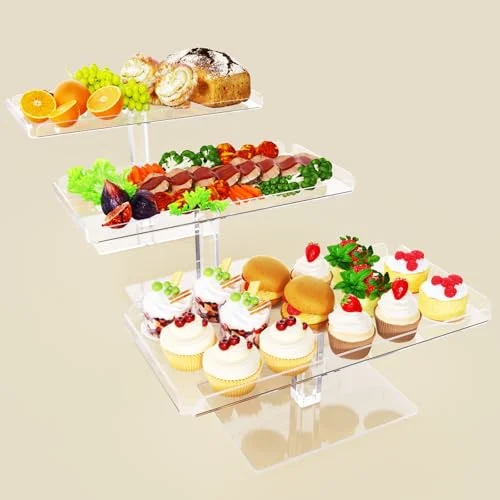 Smooth Dessert Cupcake Stand 3 Count Lightweight