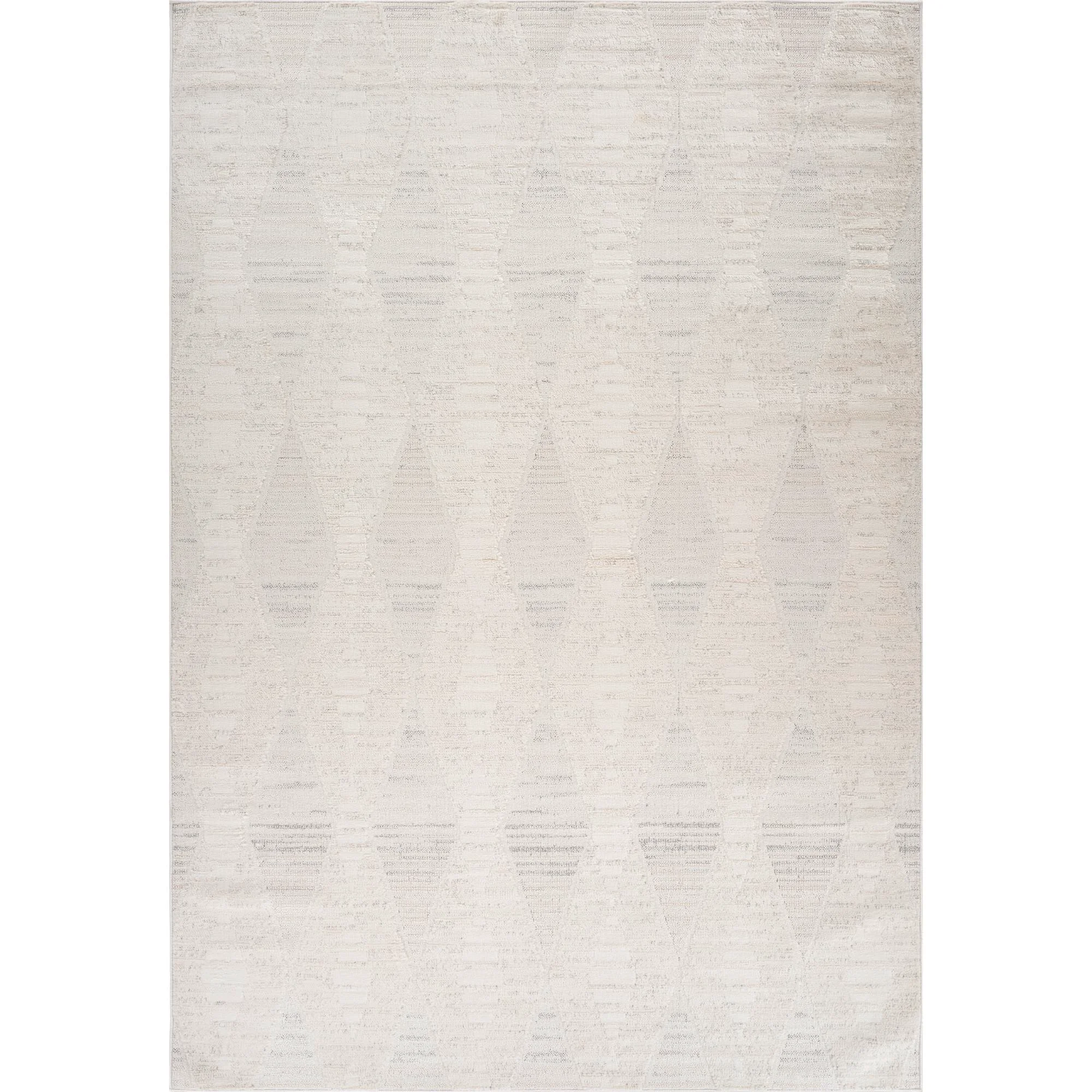 Official Tulum Cream Tribal Diamond Area Rug Premium