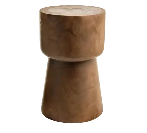 High-Performance STOOL PAULOWNIA WOOD MEDIUM BROWN Authentic
