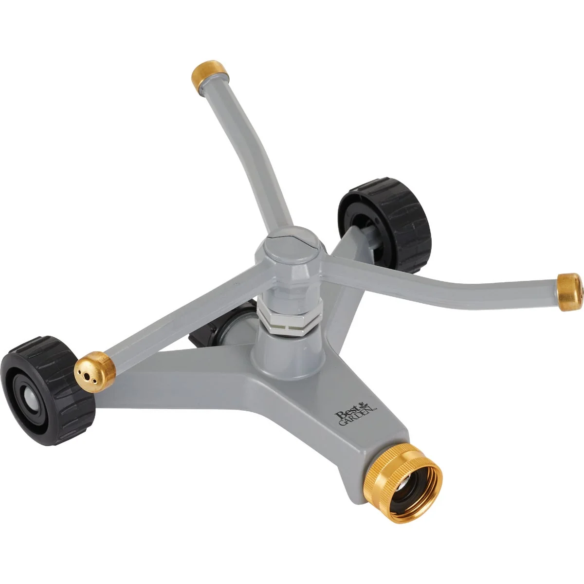 Consistent Garden Brass 40 Ft. Dia. 3-Arm Rotary Sprinkler Breathable