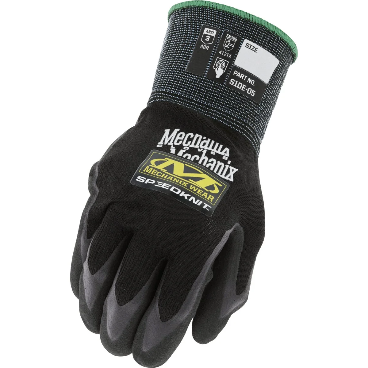 Trusted Mechanix Wear SpeedKnit Men's Small Medium Black Nylon Work Glove Fast