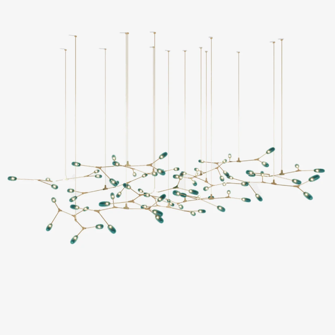 Versatile Green Peacock Chandelier First-Class