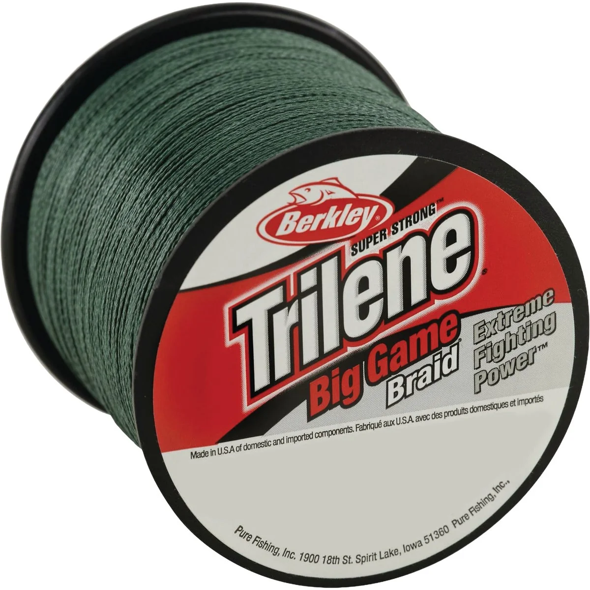 Pure Berkley Trilene Big Game Braid 30 Lb. 990 Ft. Fishing Line Breathable