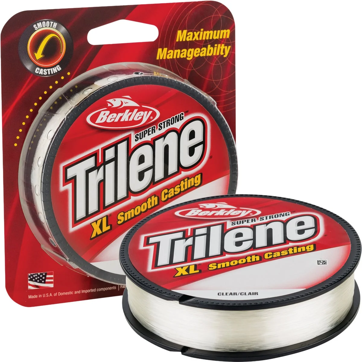 Green Berkley Trilene XL 4 Lb. 330 Yd. Clear Monofilament Fishing Line First-Class