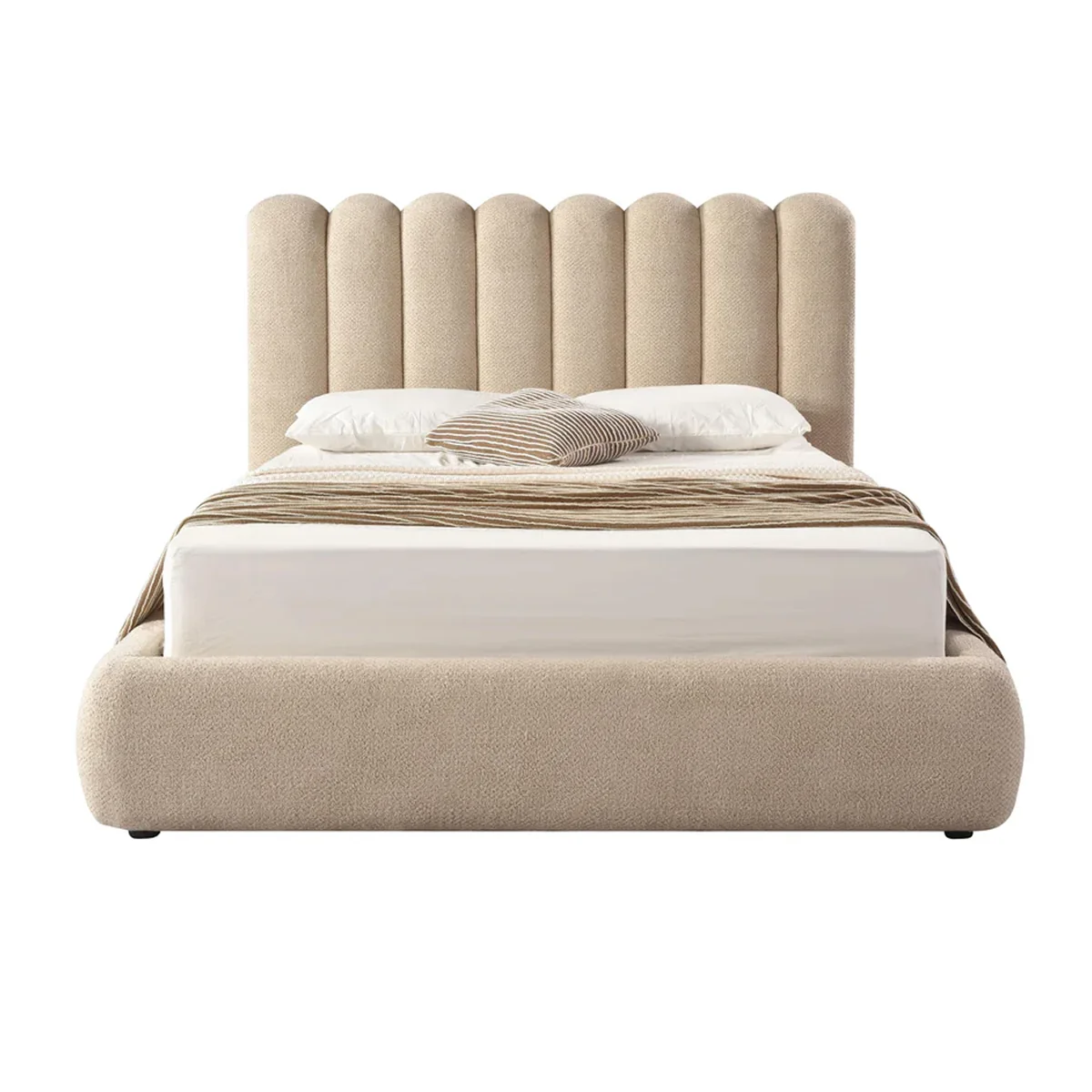 Sustainable Eira Upholstered Hydraulic Storage Bed Fine Crafted