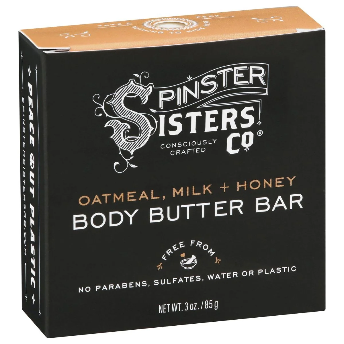 Artisan Spinster Sisters Co. Oatmeal Milk Honey Body Butter Bar Premium