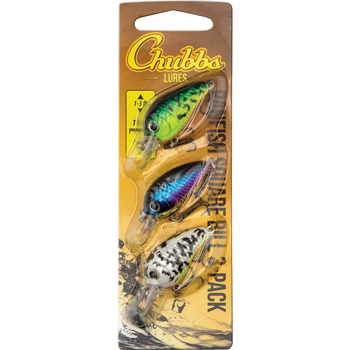 Selected Chubbs Panfish Square Bill Pro Pack 3-Pack Efficient