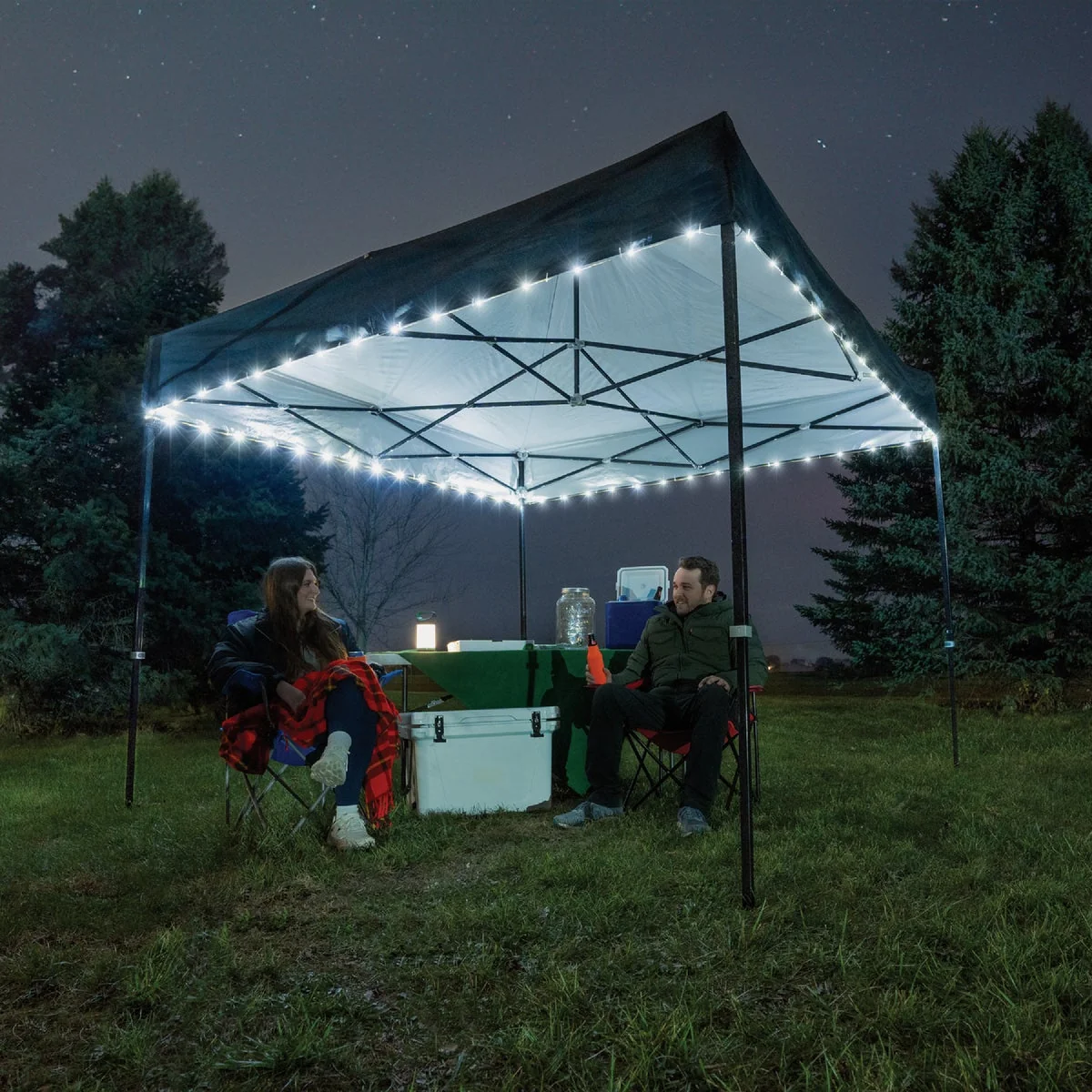 Pure Brightz Canopybrightz 40 Ft. White LED Canopy Rope Light Consistent
