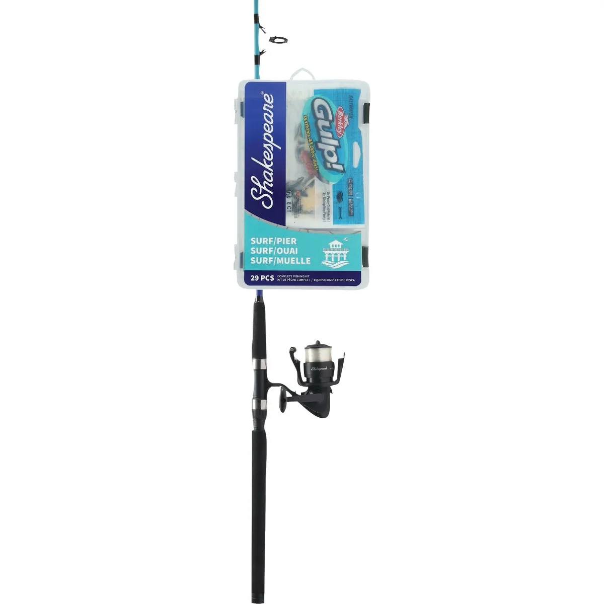 Flexible Shakespeare Catch More Fish Surf Pier Spinning Combo Fishing Rod Reel Optimized