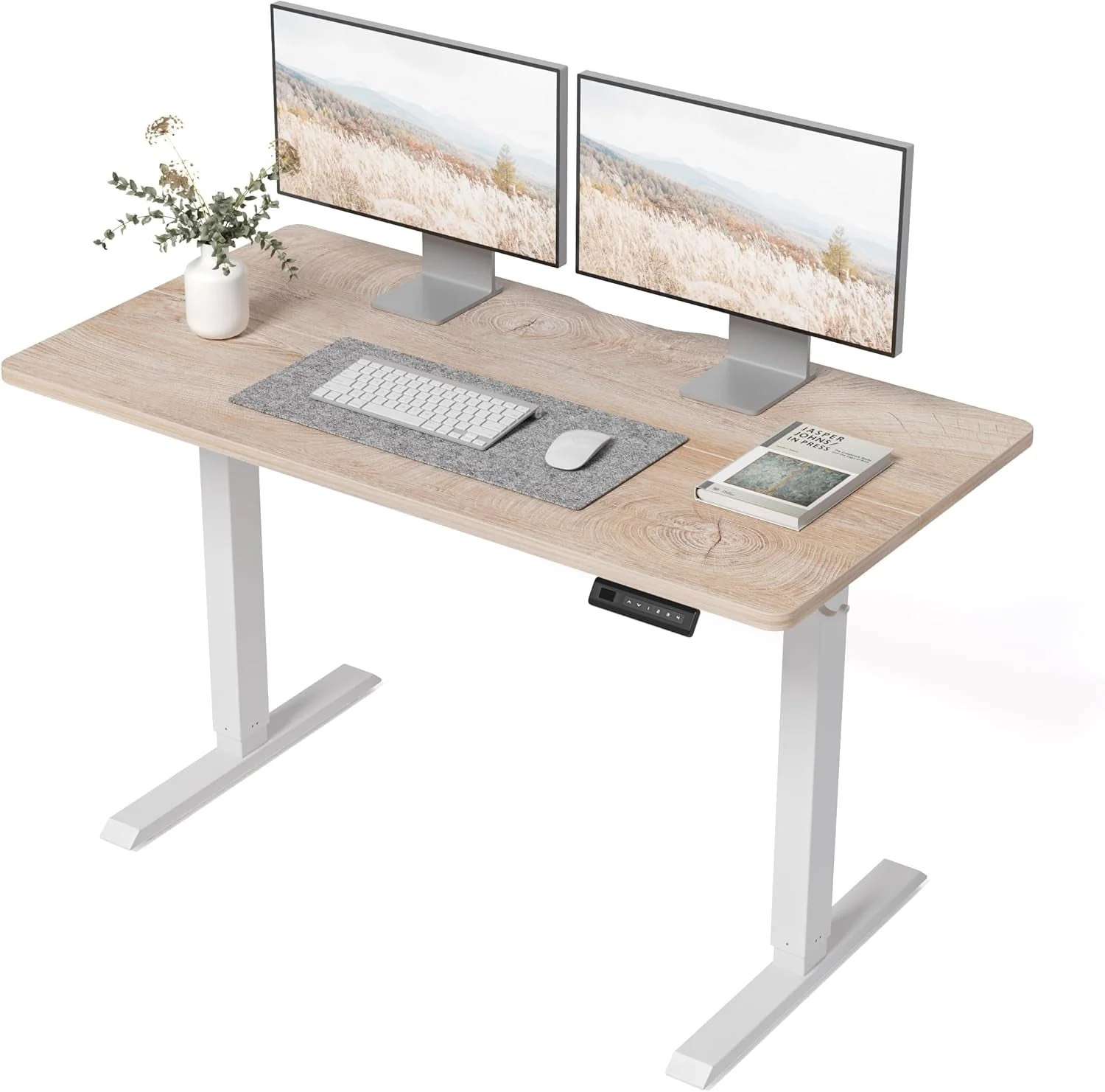 Expertly Made 48x24 Inches Electric Height Adjustable Standing Desk Recyclable
