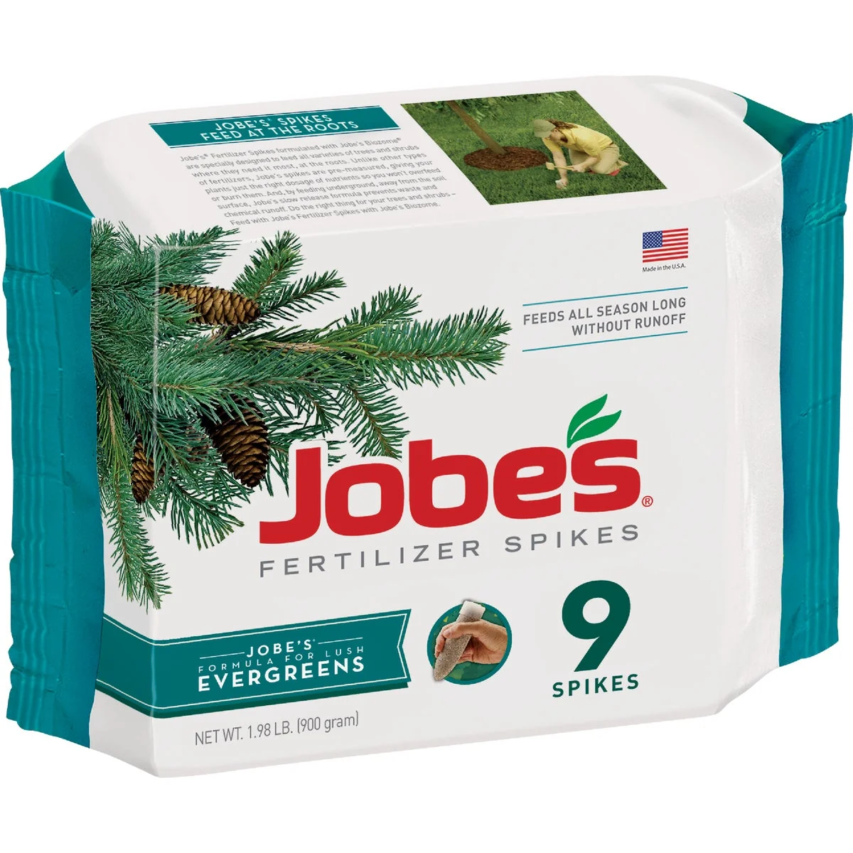 World-Class Jobe's 11-3-4 Evergreen Fertilizer Spikes 9-Pack Verified
