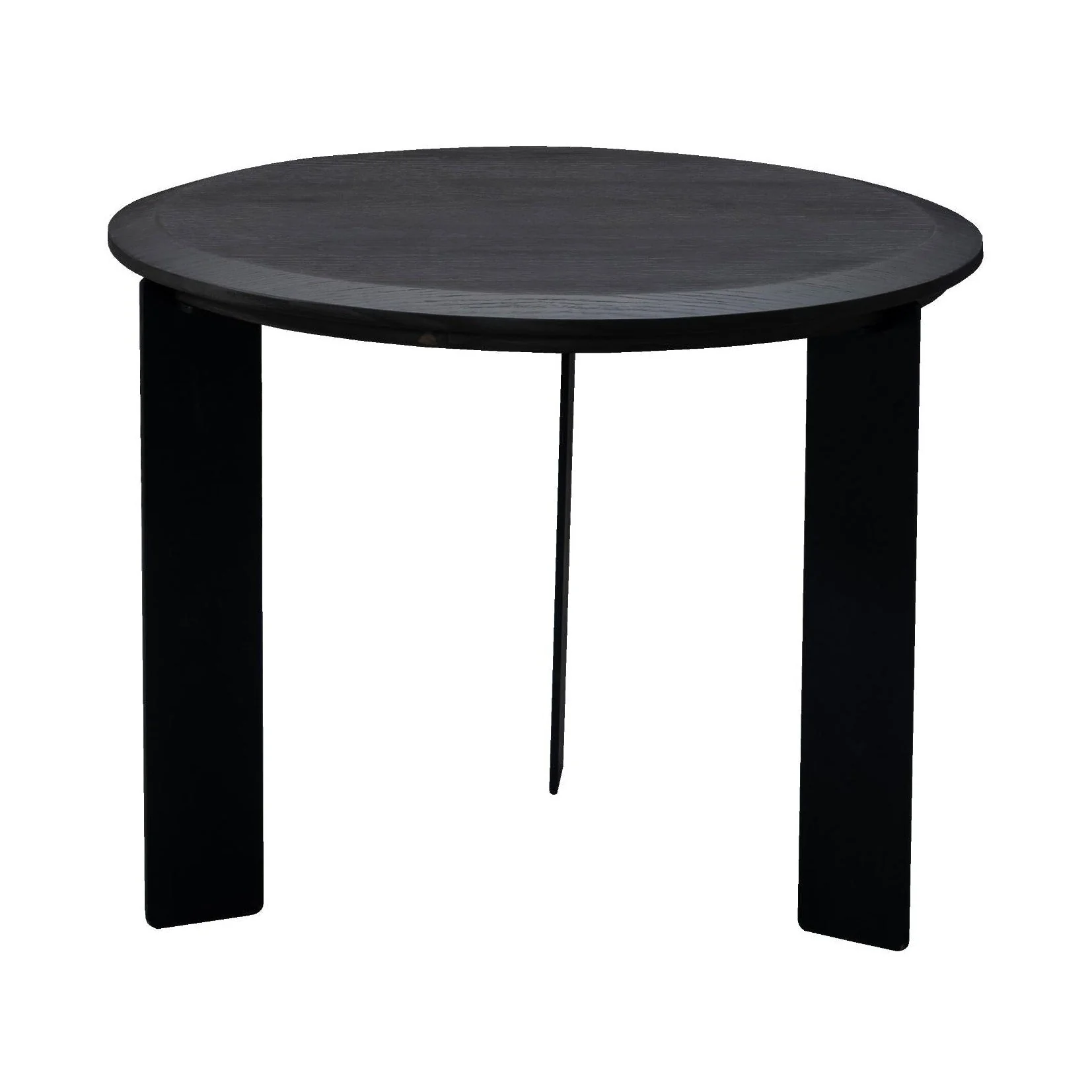 Reusable Brich End Table – White Ash Veneer with Metal Legs Smoke Finish Responsible