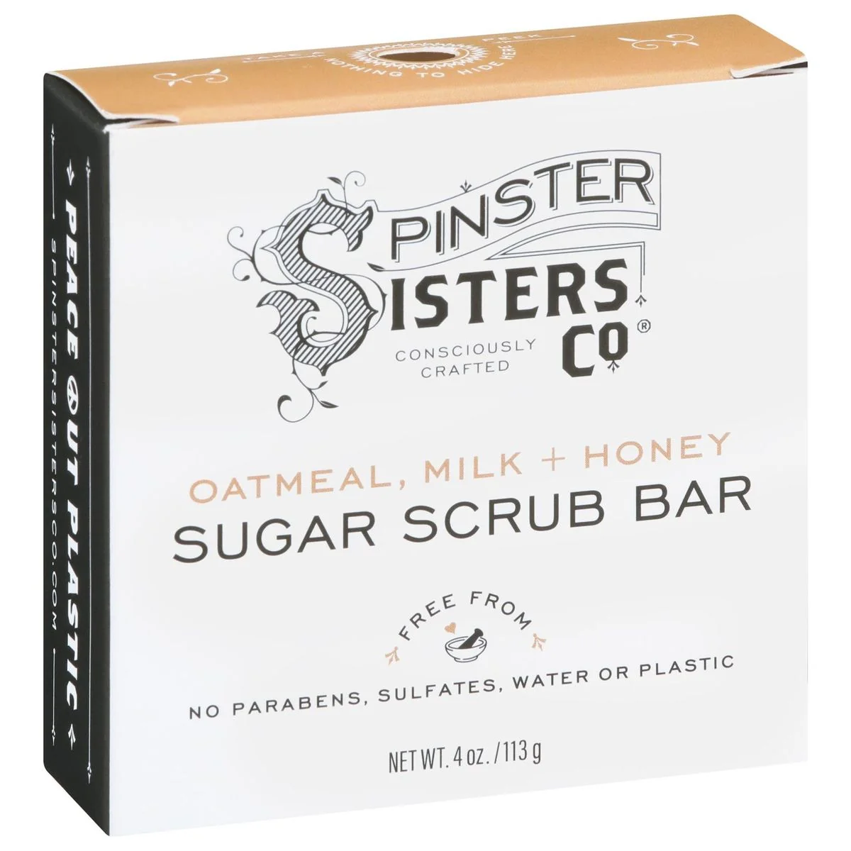 Prestigious Spinster Sisters Co. Oatmeal Milk Honey Sugar Scrub Bar Classic