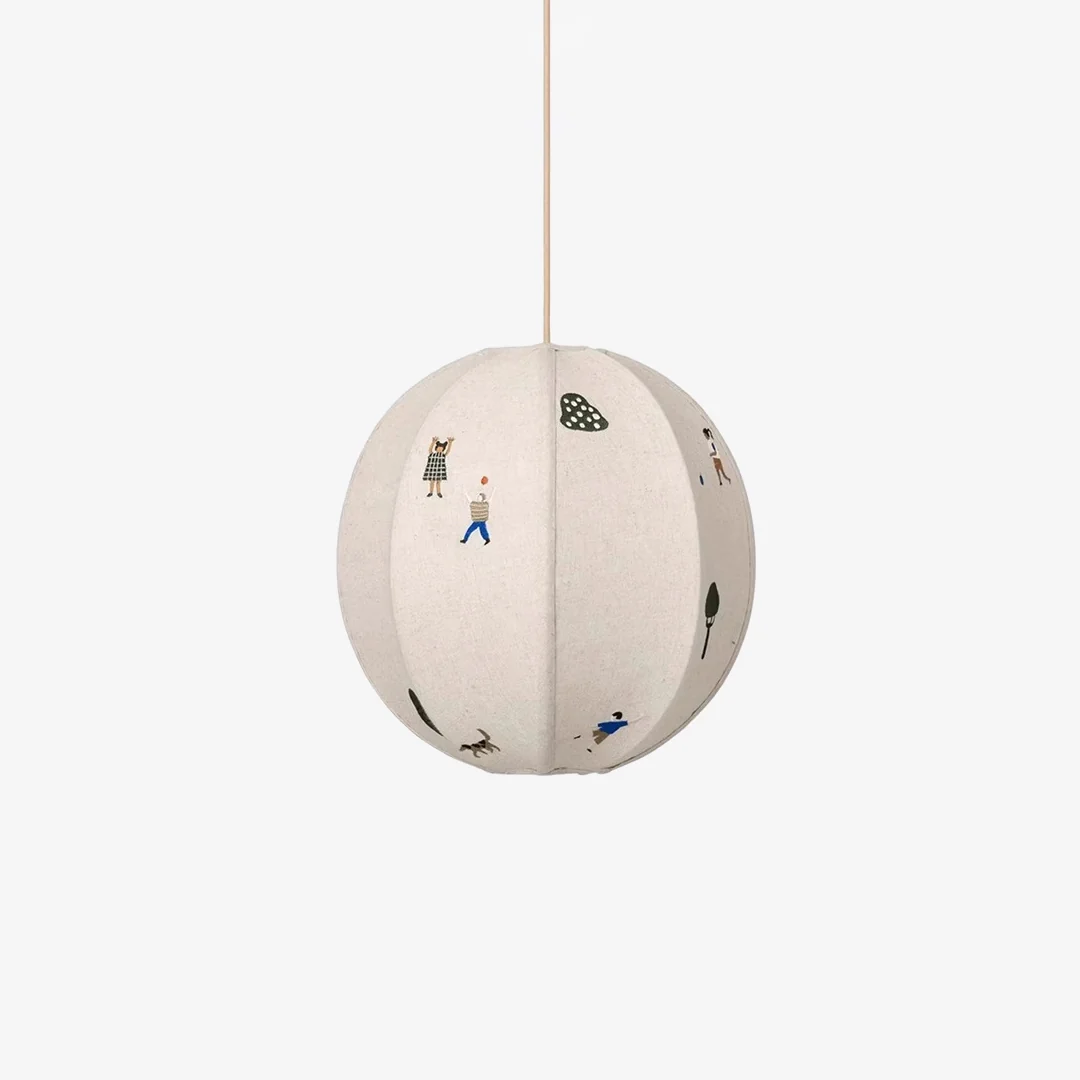Sophisticated Children Embroidery Pendant Lamp Innovative