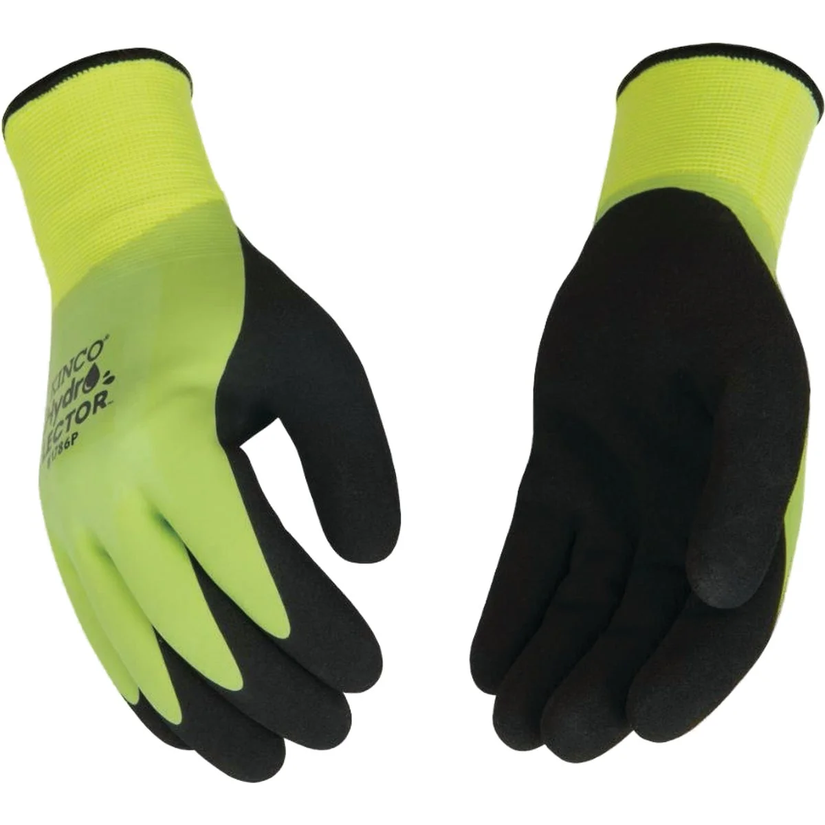 Classic Kinco HydroFlector Men's Medium Hi-Vis Green Waterproof Latex Coated Winter Work Glove Authentic