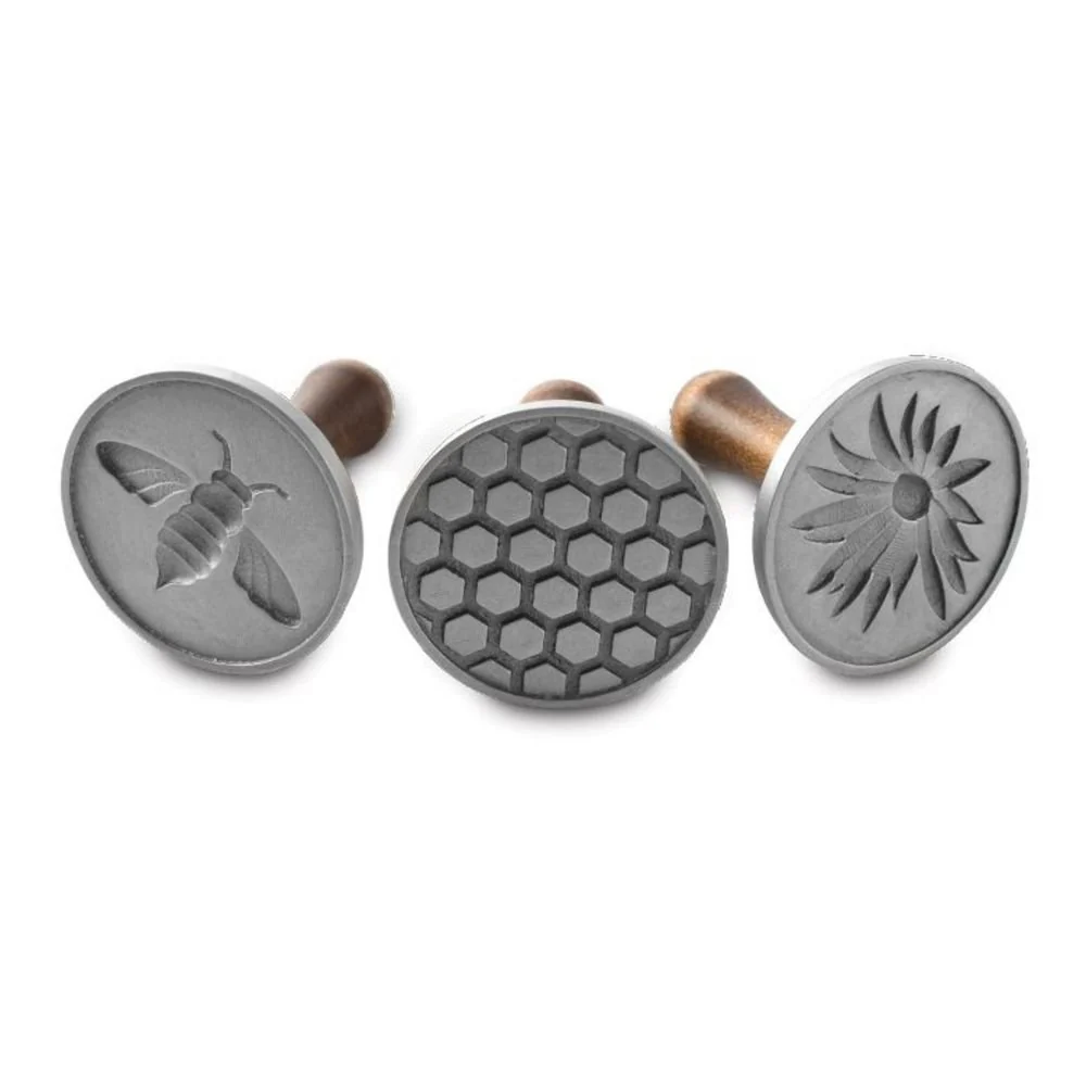 Official Nordic Ware 01250 Honeybee Cast Cookie Stamps High-Grade