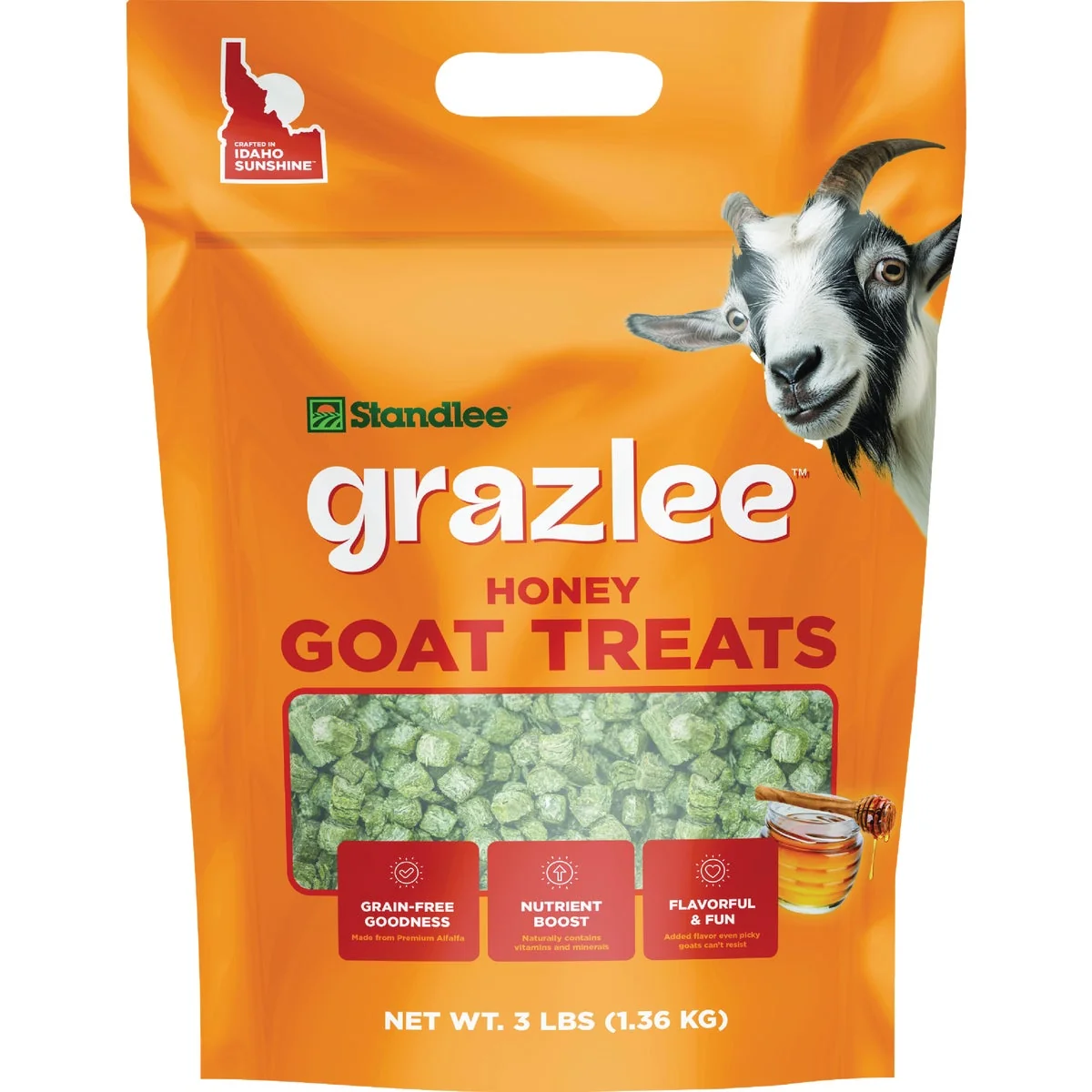 Authentic Standlee Grazlee 3 Lb. Honey Goat Treat Dependable