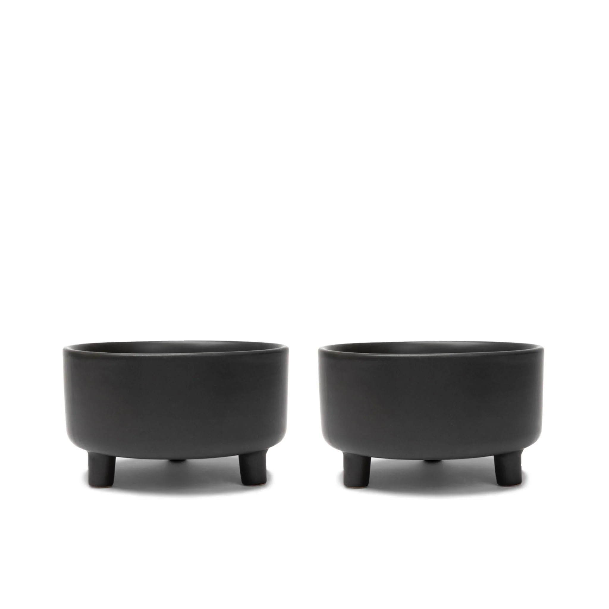 Enhanced Waggo Uplift Ceramic Dog Bowl Set of 2 – Heavyweight d Feeder Dishwasher Safe Black Large Authentic