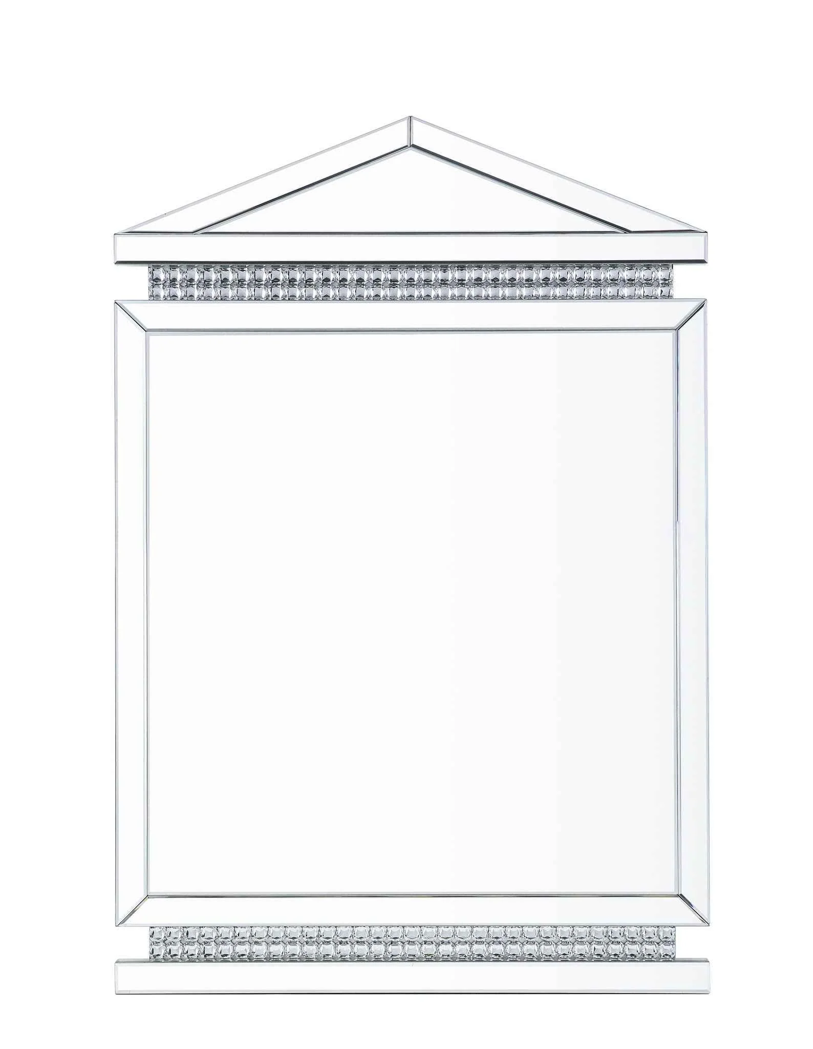 Carefully Designed Lotus - 47 Accent Mirror - Mirrored Faux Ice Cube Crystals Powerful