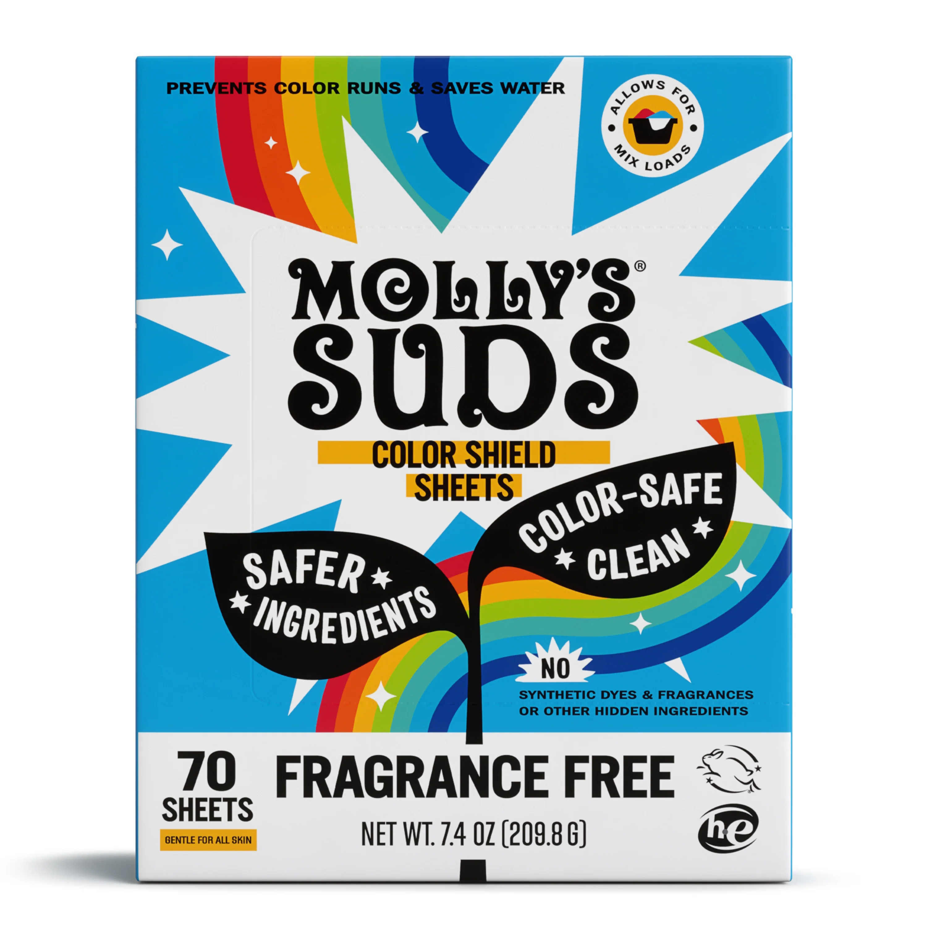 Original Design Molly's Suds Color Shield Sheets for Laundry Lightweight