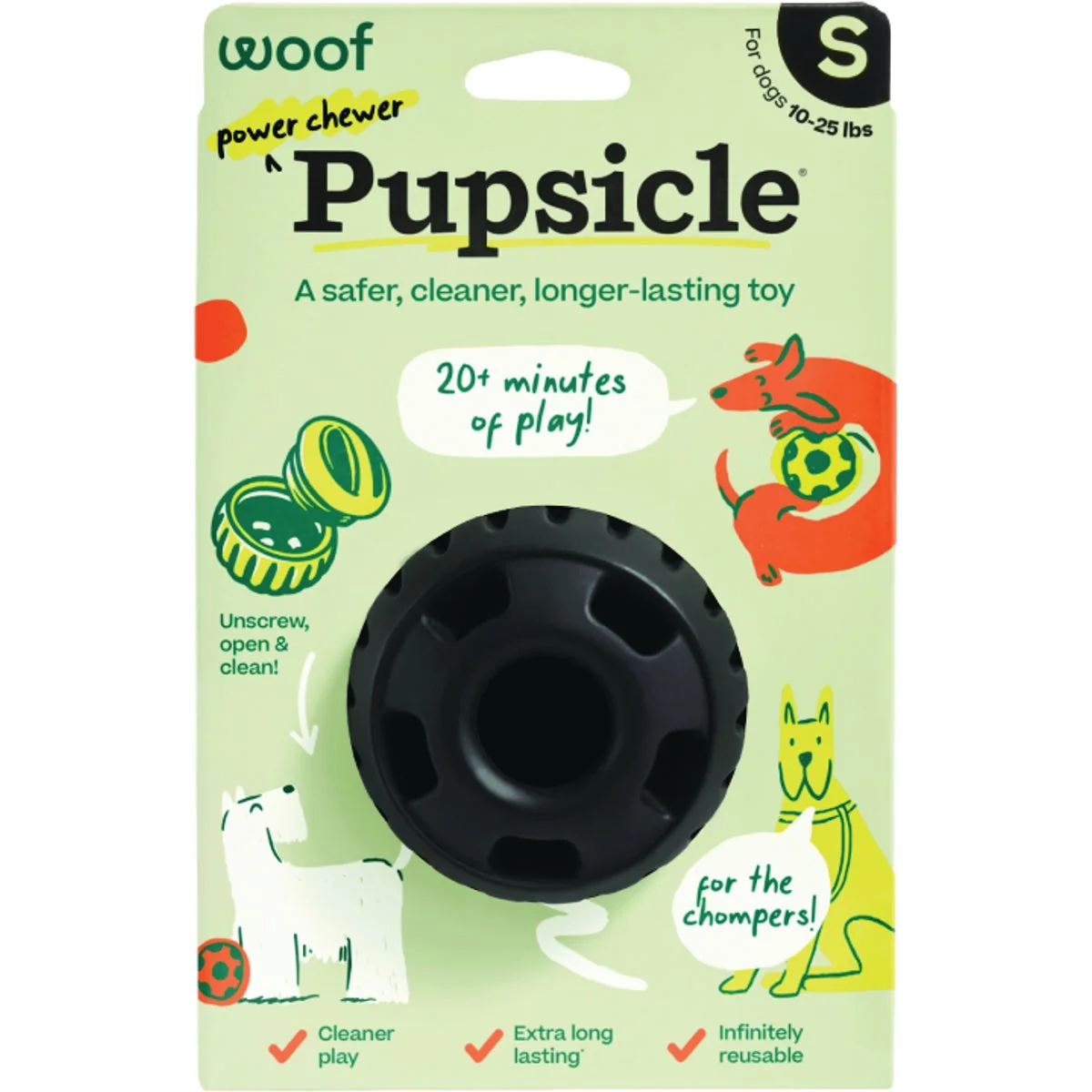 Secure Woof Pupsicle Power Chewer Small Dog Toy Environmentally Friendly