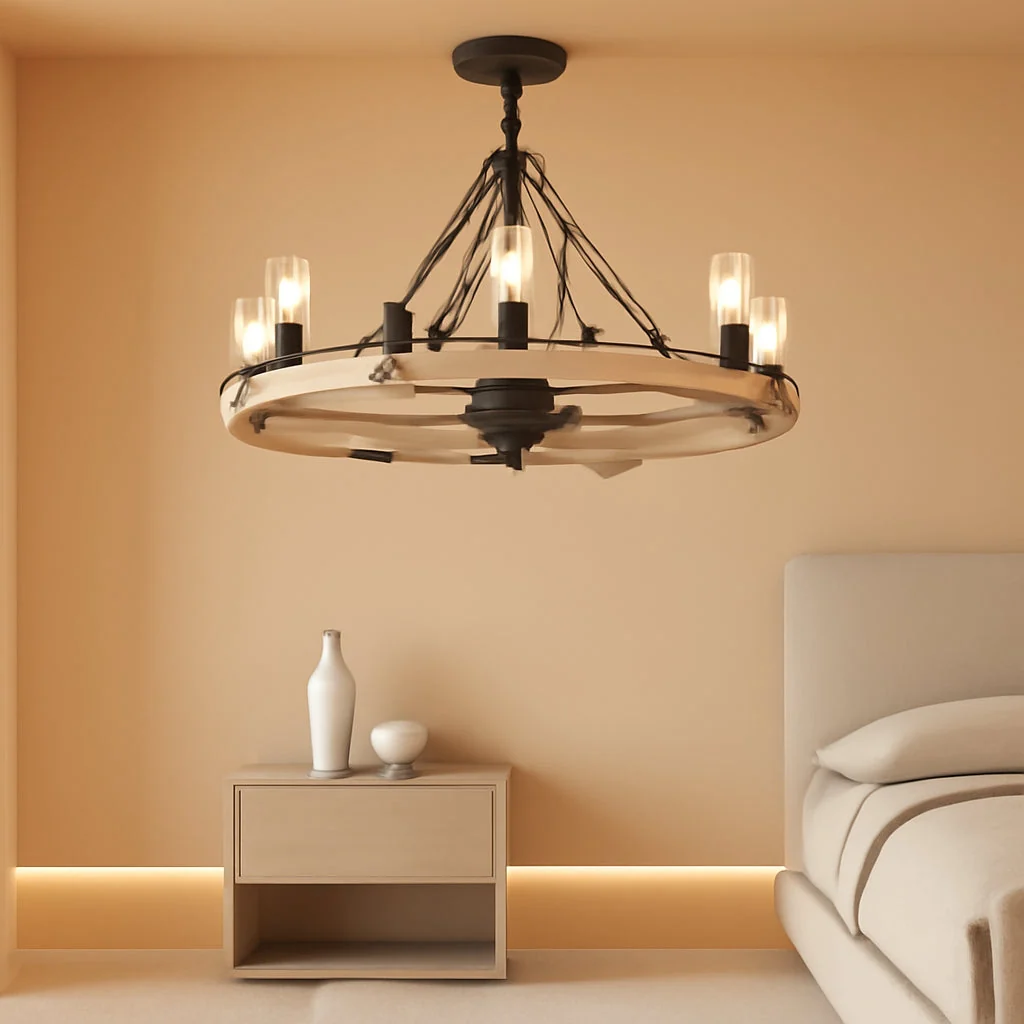 Green Powrify 36 Inch Industrial Farmhouse Ceiling Fan Light High-Quality